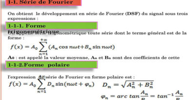 SErie fourier polaire